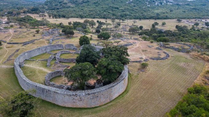 Great Zimbabwe: the Great Enclosure from above